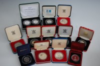 Lot 224 - Great Britain, 12 various cased silver proof...
