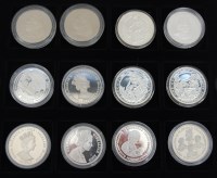 Lot 314 - Great Britain, 12 various silver proof coins,...