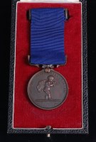 Lot 677 - A Royal Humane Society bronze medal, naming...