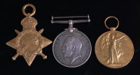 Lot 680 - A WW I trio to include 1914-15 Star, British...