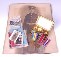 Lot 694 - A WW I Victory medal, naming 3593. TPR. J....