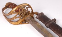 Lot 704 - An 1854? pattern Infantry sword, having an...