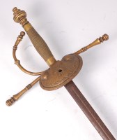 Lot 708 - A 19th century court sword, having an 89cm...