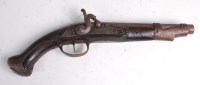 Lot 653 - An 18th century Continental flintlock...