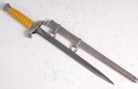 Lot 674 - A post WW II German Heer dagger, the 25.5cm...