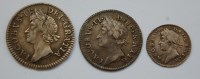 Lot 13 - England, 1688 Maundy Money 1, 3 and 4 pence,...