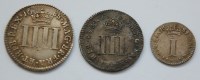 Lot 13 - England, 1688 Maundy Money 1, 3 and 4 pence,...