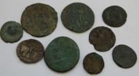Lot 27 - Roman, nine various coins to include; Severus...