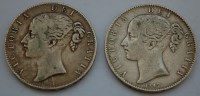 Lot 37 - Great Britain, 1844 crown, Victoria young head...