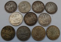 Lot 43 - Great Britain, 11 George III and later silver...