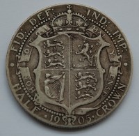 Lot 50 - Great Britain, 1905 half crown, Edward VII,...