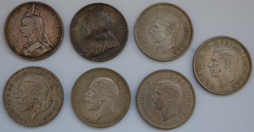 Lot 62 - Great Britain, 7 various Victorian and later...