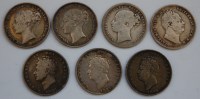 Lot 65 - Great Britain, 7 George IV and later shillings,...