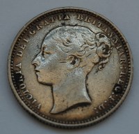 Lot 21 - Great Britain, 1867 shilling, Victoria third...