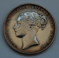 Lot 22 - Great Britain, 1863 shilling, Victoria young...