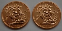 Lot 117 - Great Britain, 2 x 2000 gold full sovereign,...