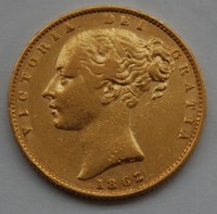 Lot 131 - Great Britain, 1862 gold full sovereign,...