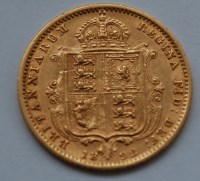 Lot 132 - Great Britain, 1892 gold half sovereign,...