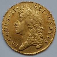 Lot 137 - England, 1688 gold guinea, James II second...