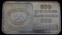 Lot 197 - A cased Johnson Matthey 500grammes 999 silver...