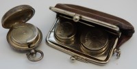 Lot 215 - A late Victorian silver sovereign case, London...