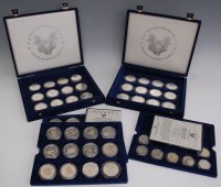 Lot 232 - USA, collection of 45 official silver coins of...