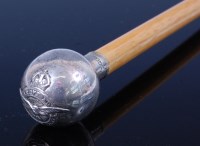 Lot 402 - An R.A.F. swagger stick, having a silver...