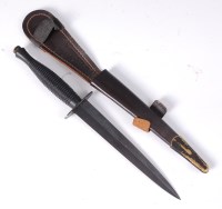 Lot 438 - A Commando fighting knife, having a 17cm...