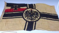 Lot 509 - A Imperial German battle flag with printed...