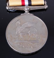 Lot 510 - An Iraq medal (2004) naming 25087038 CPL D A...