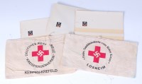 Lot 512 - A German Red Cross armband, together with one...