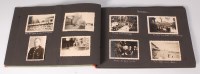 Lot 514 - A WW II period photograph album and contents...