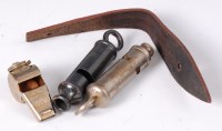 Lot 516 - A J. Hudson of Birmingham whistle, dated 1915,...