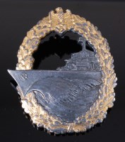 Lot 533 - A German Motor Torpedo Boat War badge stamped...