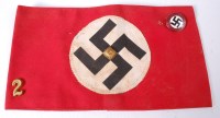 Lot 535 - A German NSDAP enamelled lapel badge, together...