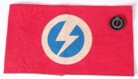 Lot 537 - A British Union of Fascists armband, together...