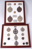 Lot 573 - A collection of assorted cap badges, buttons...