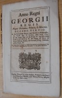 Lot 1018 - Act of Parliament 1726 for regulation of linen...