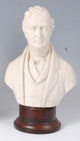 Lot 1037 - A mid-19th century Parian porcelain bust of...