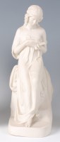 Lot 1039 - A Copeland Parian porcelain figure of The...