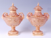 Lot 1048 - A pair of late 19th century Worcester...