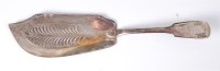 Lot 1097 - A George III silver fish-slice, in the Fiddle...