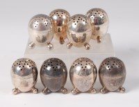 Lot 1099 - A set of eight Mappin & Webb silver...