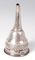 Lot 1105 - A George III silver wine funnel, of typical...