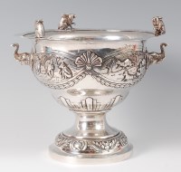 Lot 1126 - A late 19th century Anglo-Indian white metal...