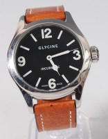 Lot 1136 - A Glycine Incursore gents stainless steel...