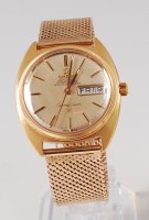 Lot 1143 - An Omega Constellation 18ct gold automatic...