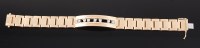 Lot 1148 - An Italian 14ct gold and diamond set bracelet,...