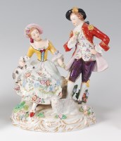 Lot 1056 - An early 20th century Sitzendorf porcelain...