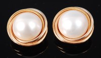 Lot 1190 - A pair of modern Mappin & Webb 18ct gold and...